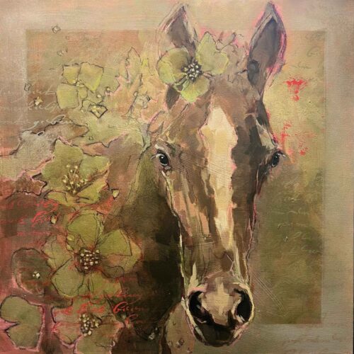 Horse-with-Green-Hellebore