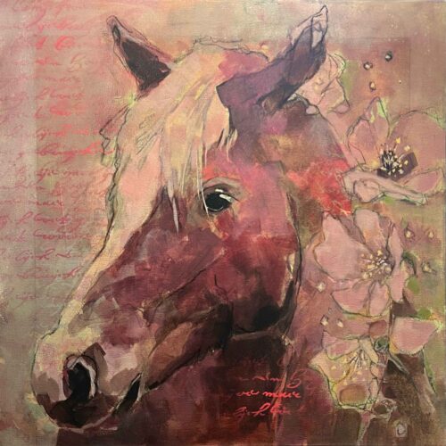 Horse-with-Pink-Hellebore